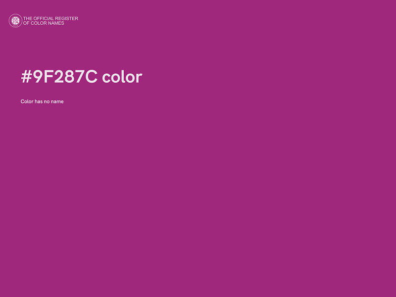 #9F287C color image