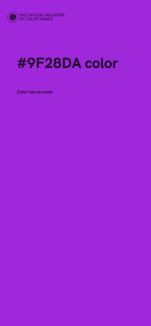 #9F28DA color image