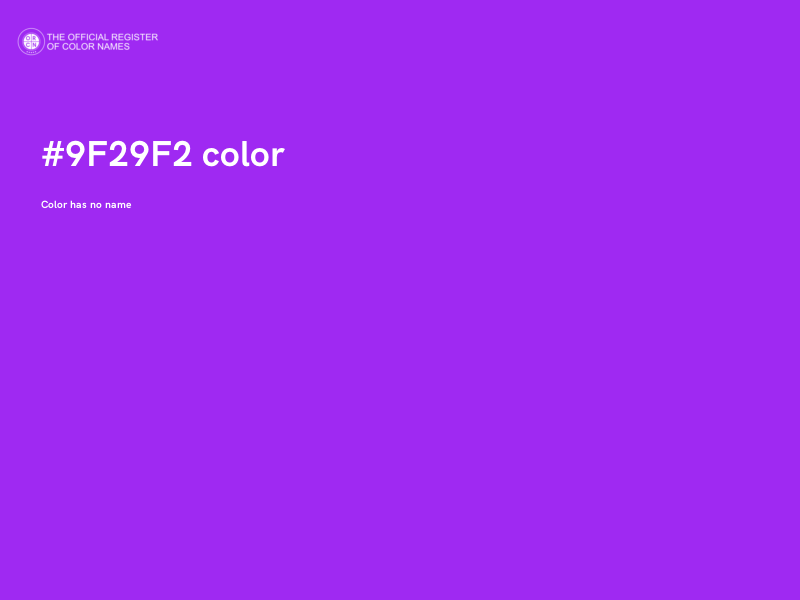 #9F29F2 color image