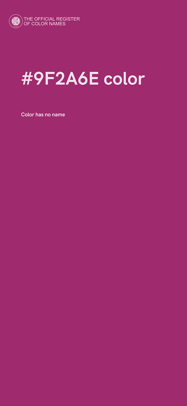 #9F2A6E color image