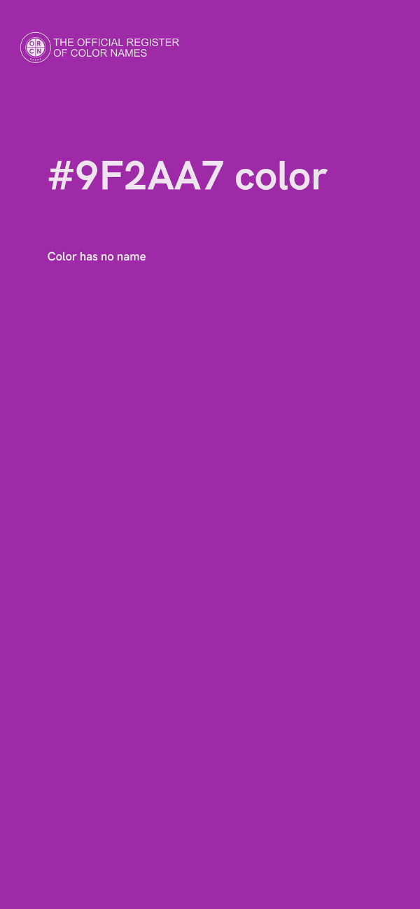 #9F2AA7 color image