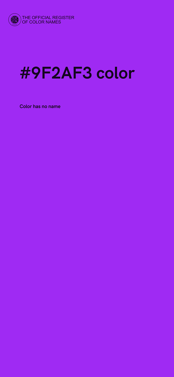 #9F2AF3 color image