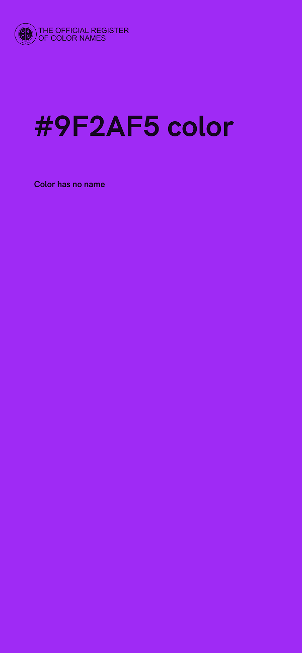 #9F2AF5 color image