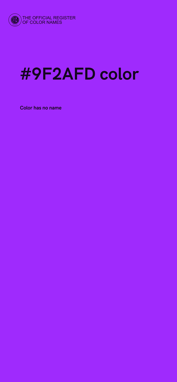 #9F2AFD color image