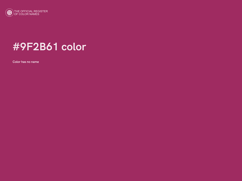 #9F2B61 color image