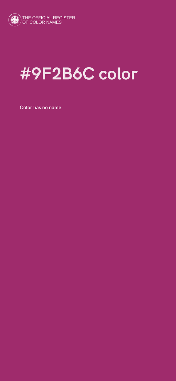 #9F2B6C color image