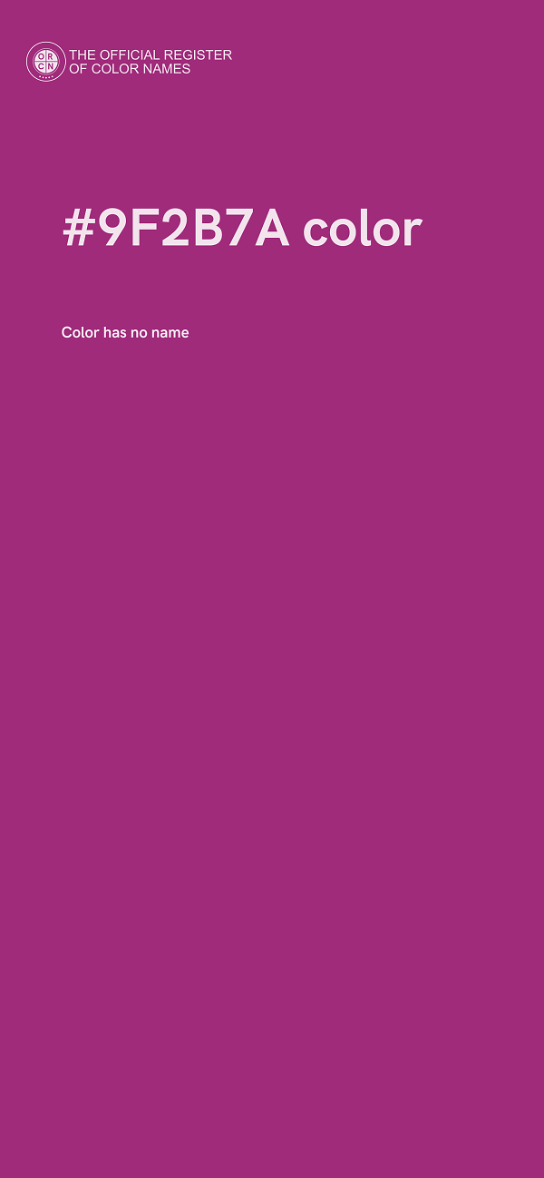 #9F2B7A color image