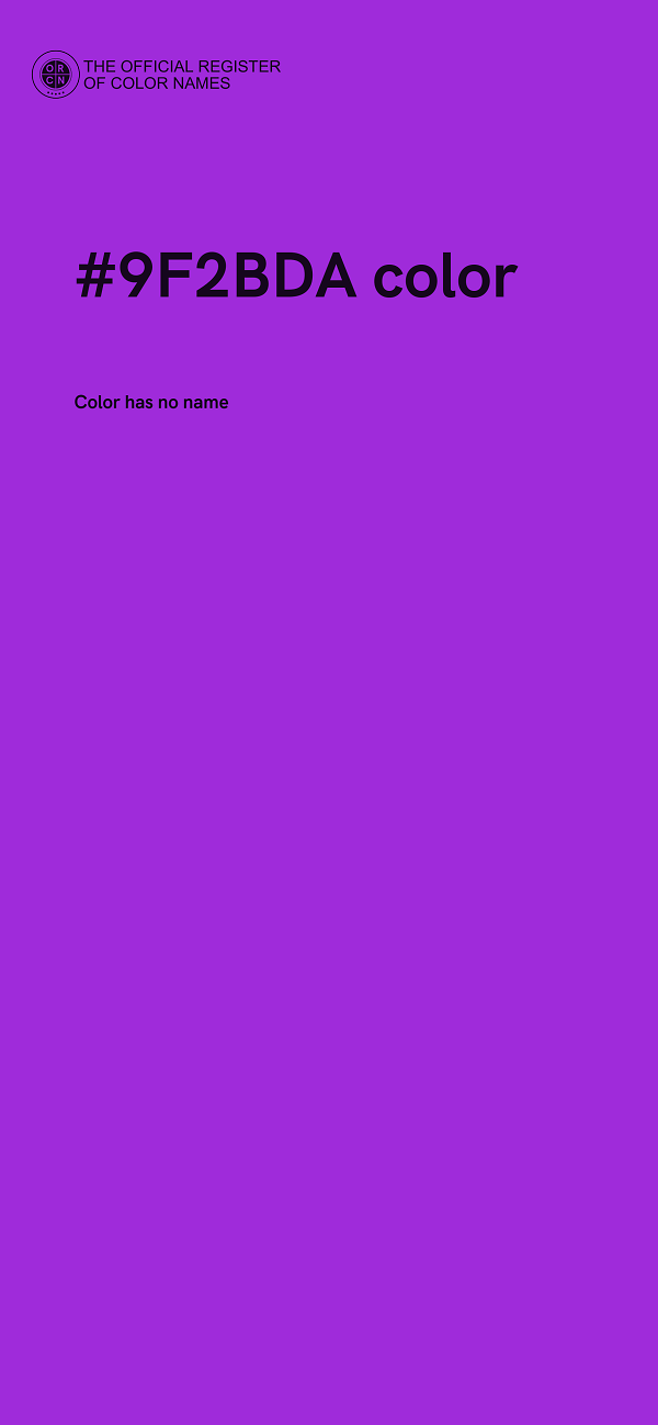 #9F2BDA color image