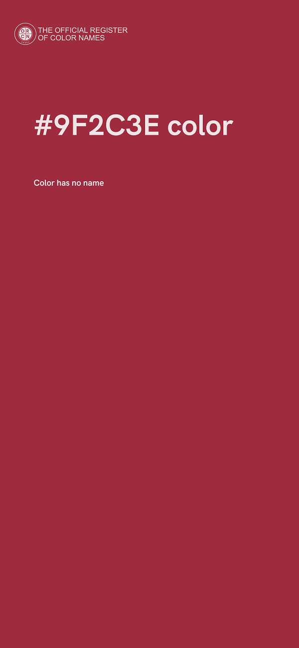 #9F2C3E color image