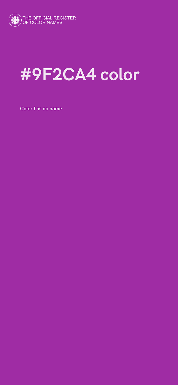 #9F2CA4 color image