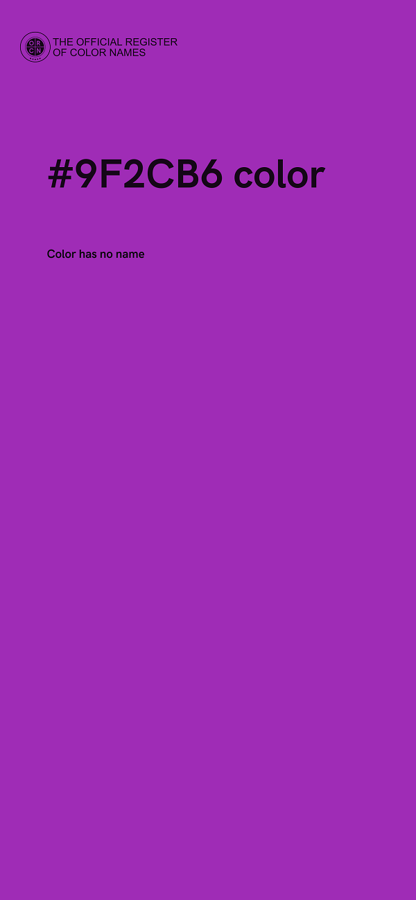 #9F2CB6 color image