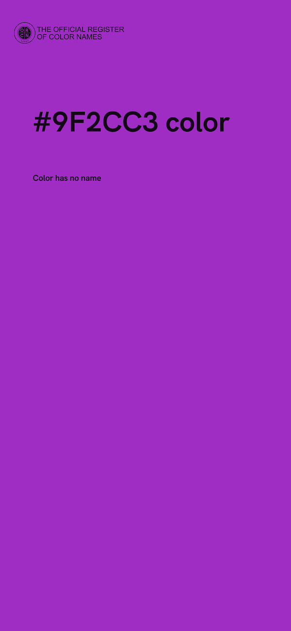 #9F2CC3 color image