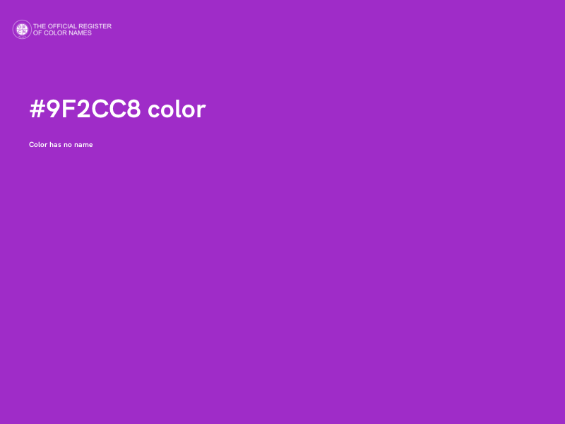 #9F2CC8 color image