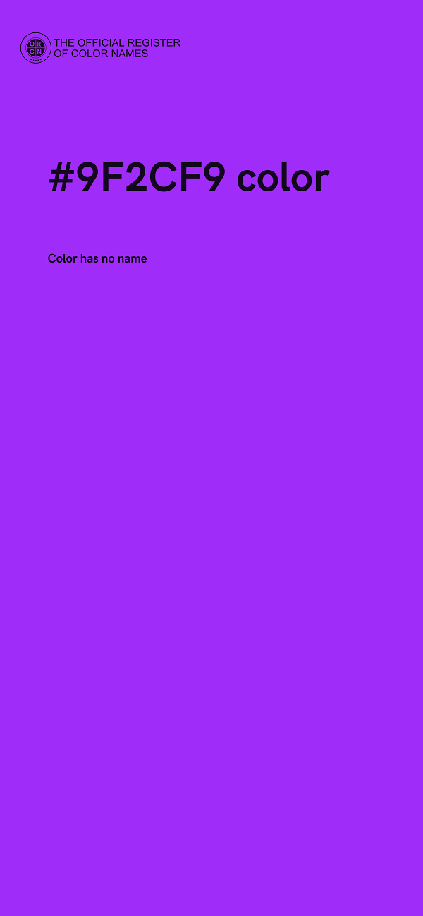 #9F2CF9 color image