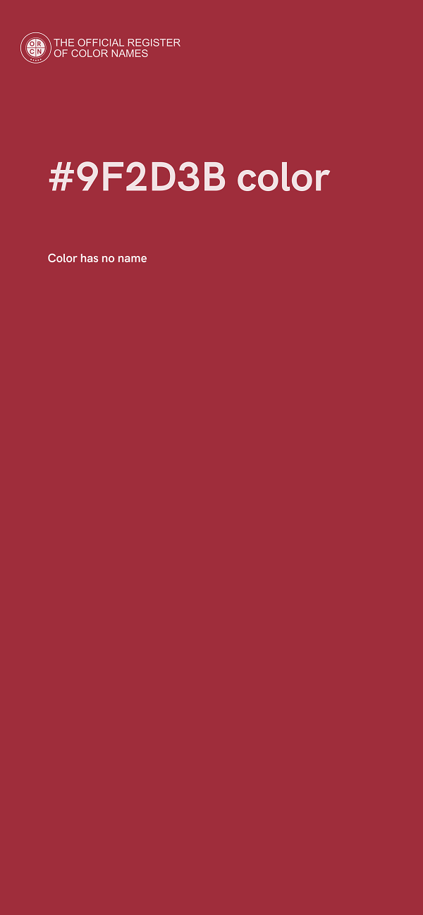 #9F2D3B color image