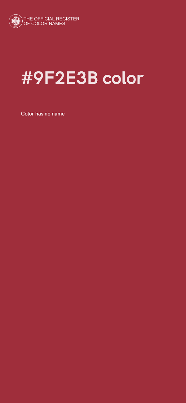 #9F2E3B color image