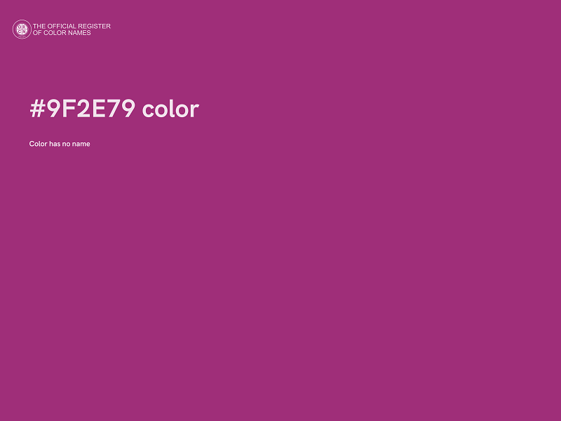 #9F2E79 color image