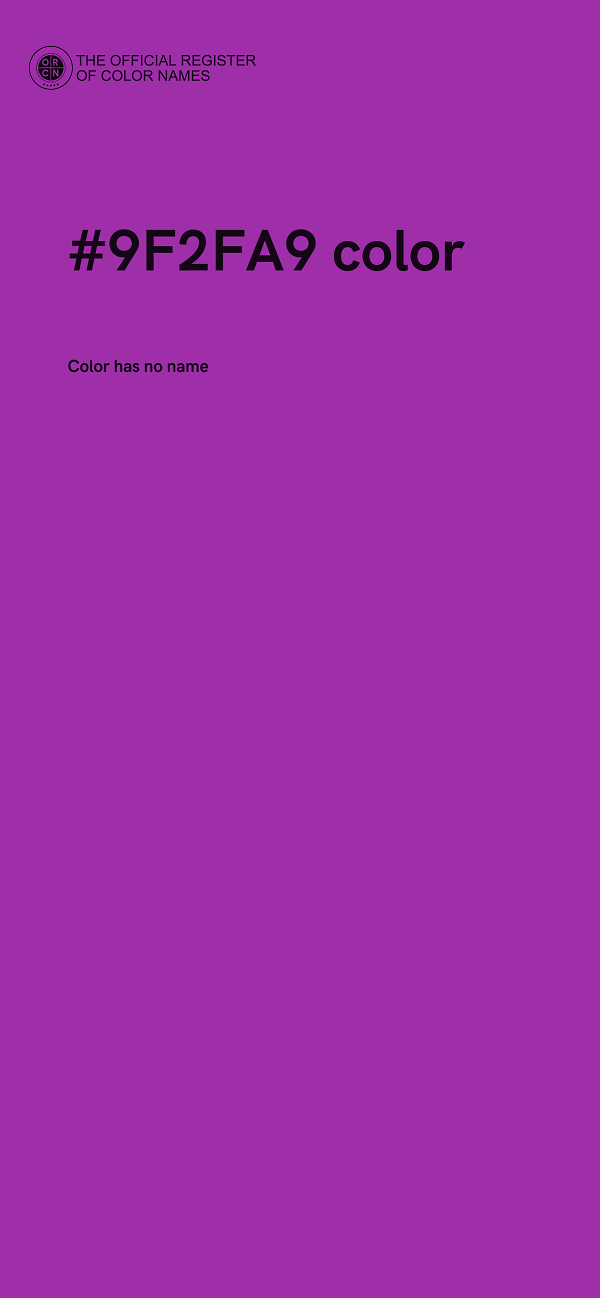 #9F2FA9 color image