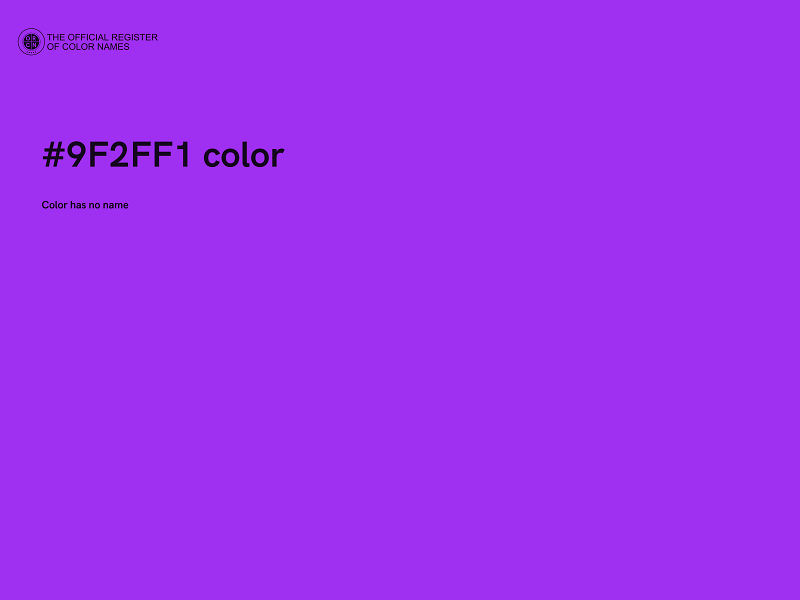 #9F2FF1 color image