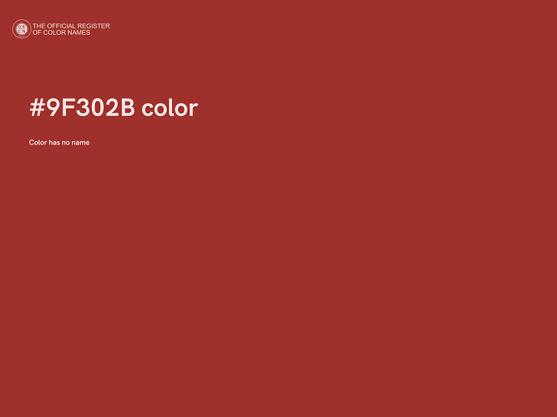 #9F302B color image