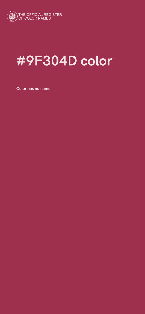 #9F304D color image