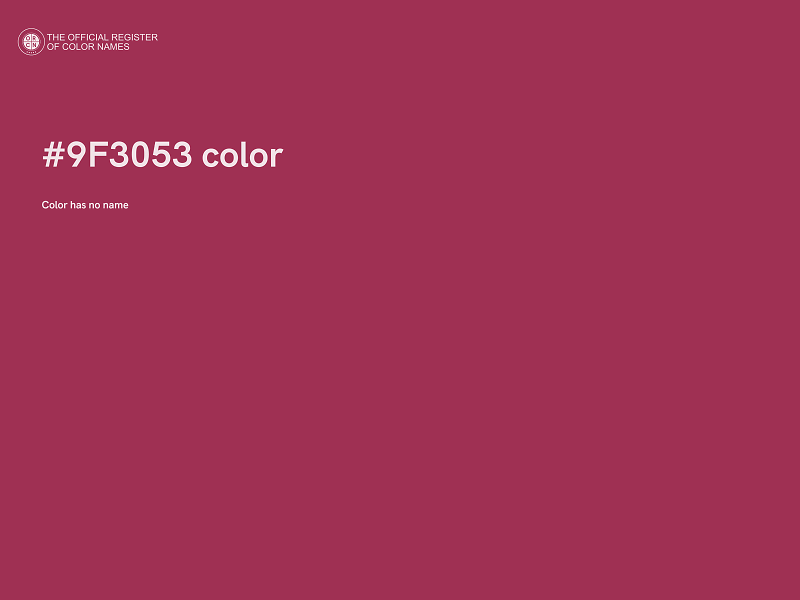 #9F3053 color image