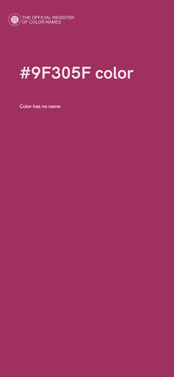 #9F305F color image