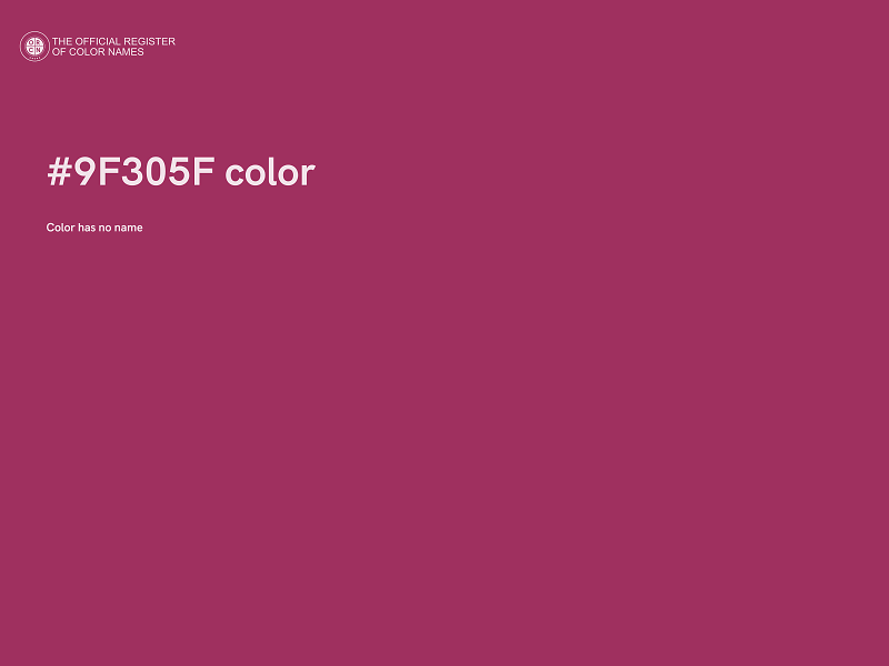 #9F305F color image
