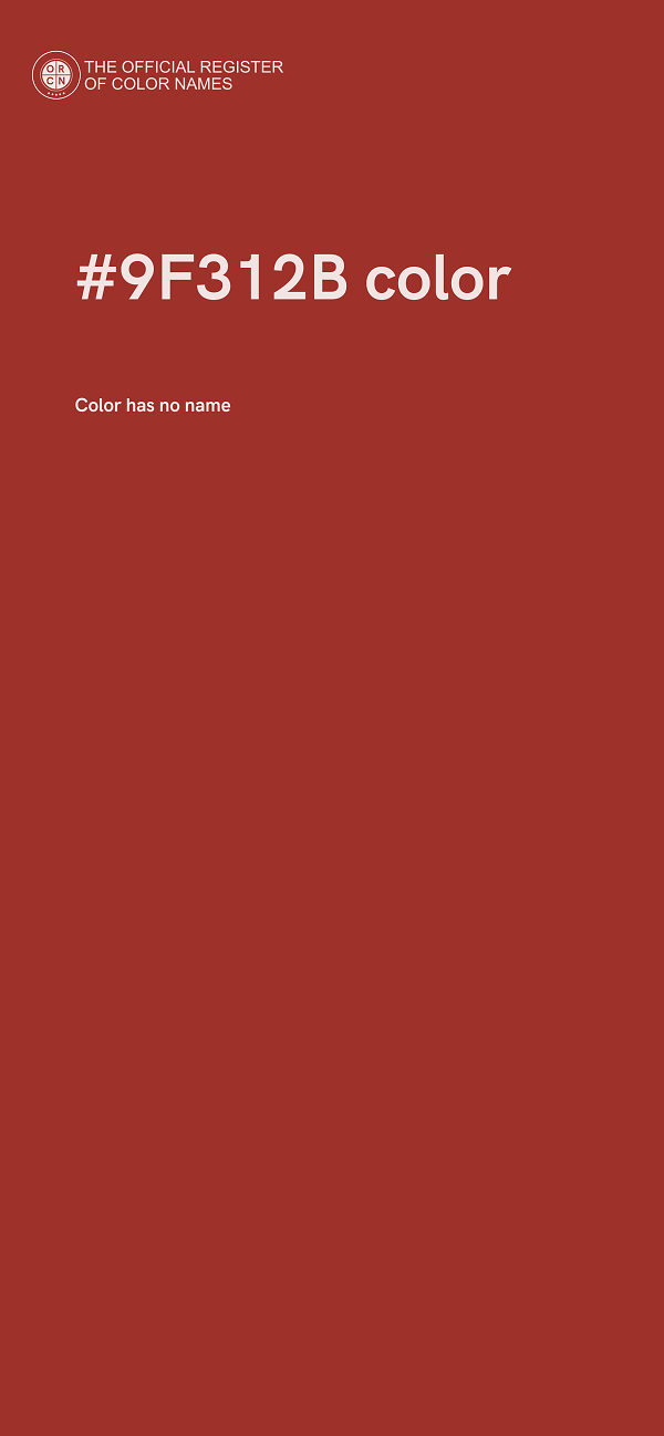 #9F312B color image
