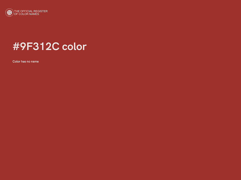 #9F312C color image