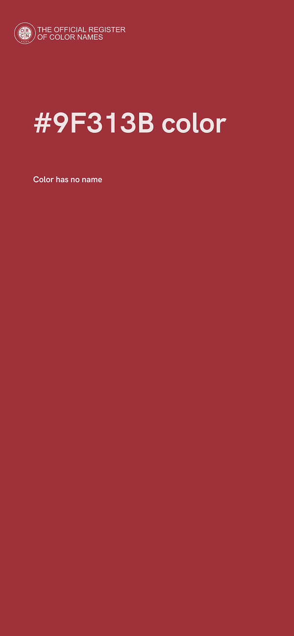 #9F313B color image