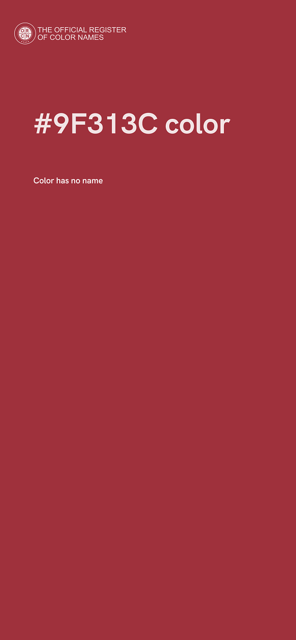 #9F313C color image