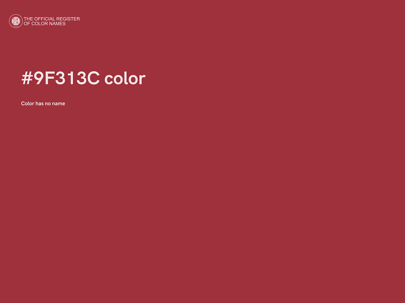 #9F313C color image