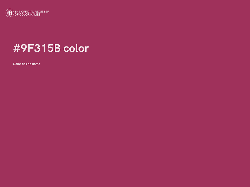 #9F315B color image