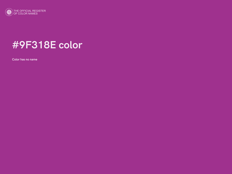 #9F318E color image