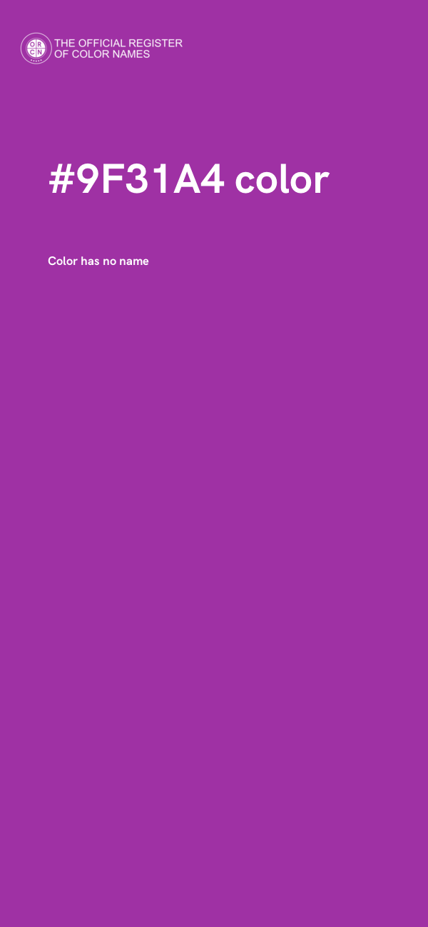 #9F31A4 color image