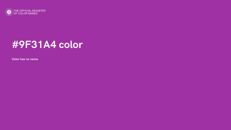 #9F31A4 color image
