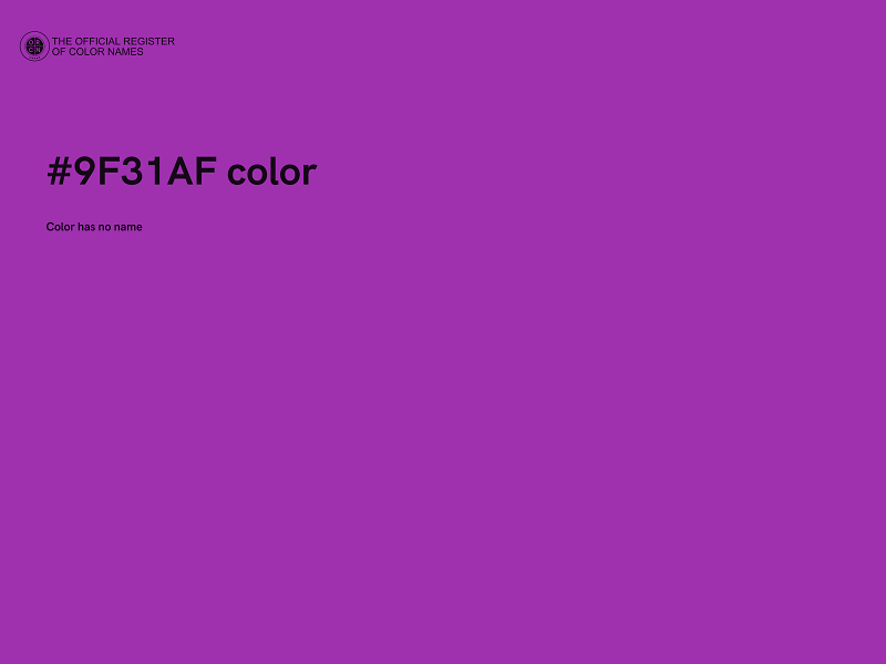 #9F31AF color image