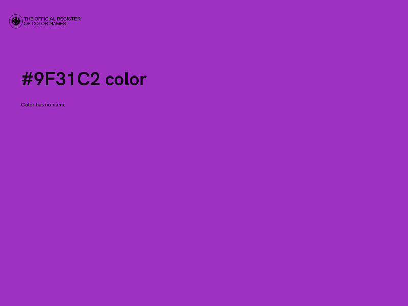 #9F31C2 color image