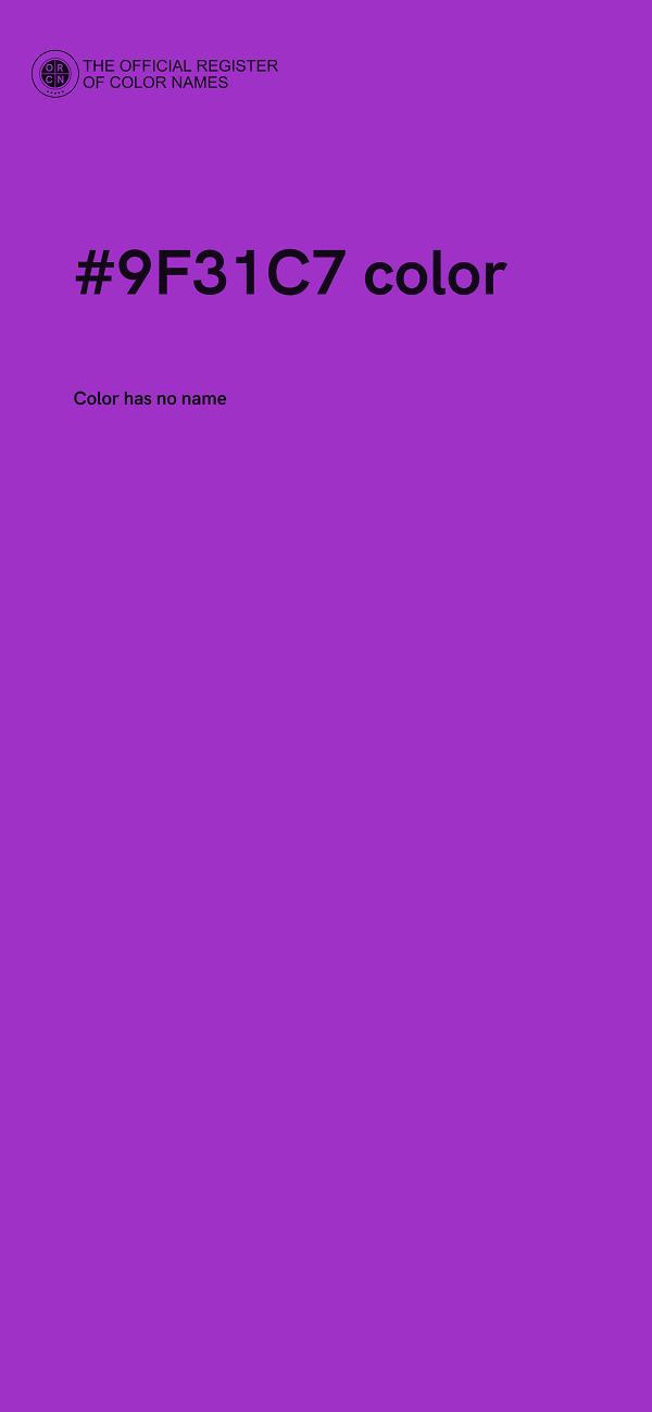 #9F31C7 color image