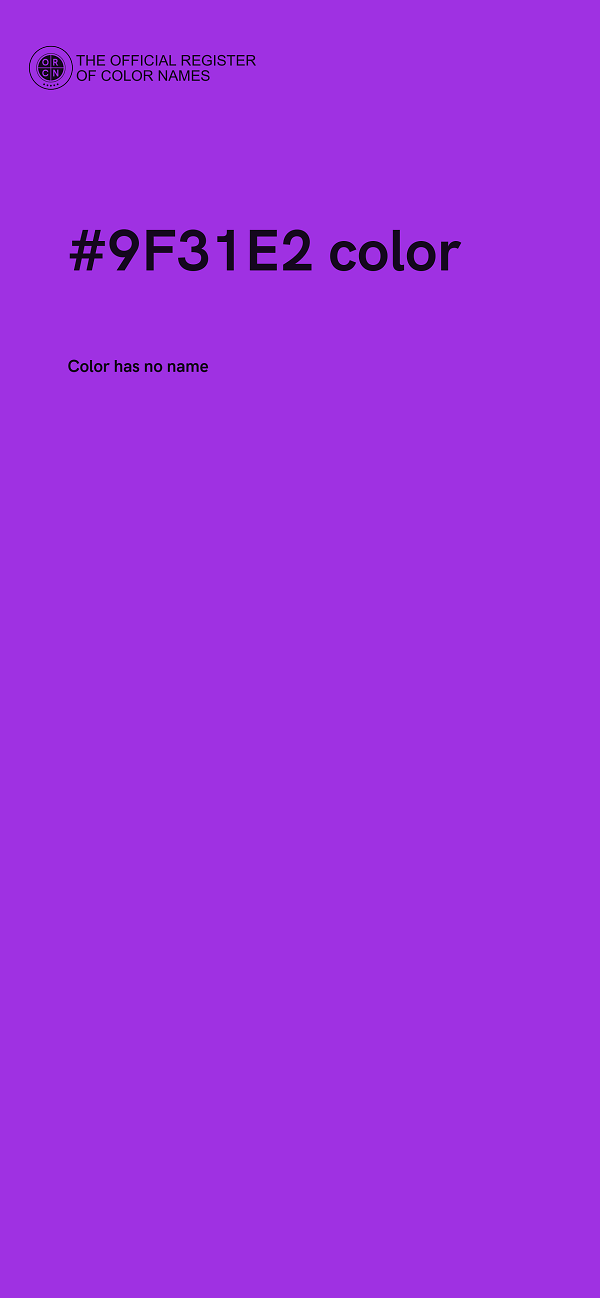 #9F31E2 color image