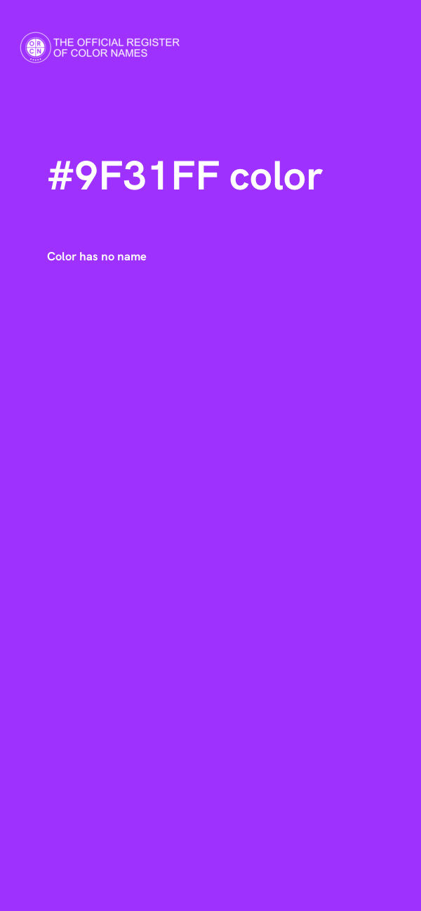 #9F31FF color image