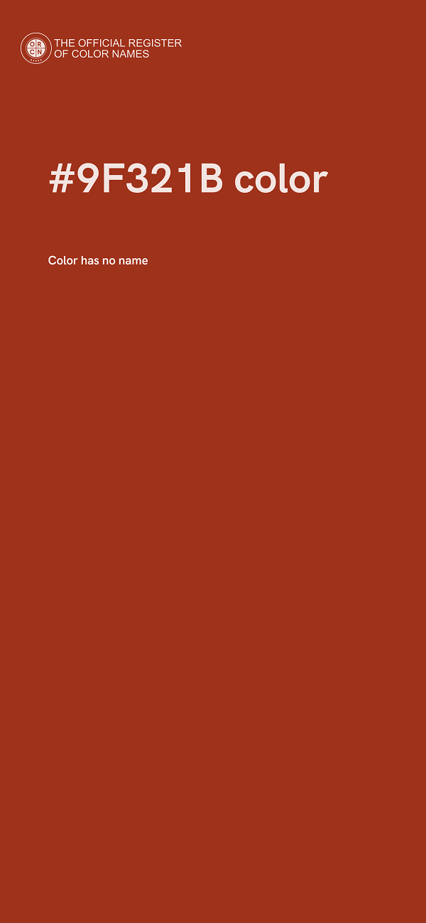 #9F321B color image