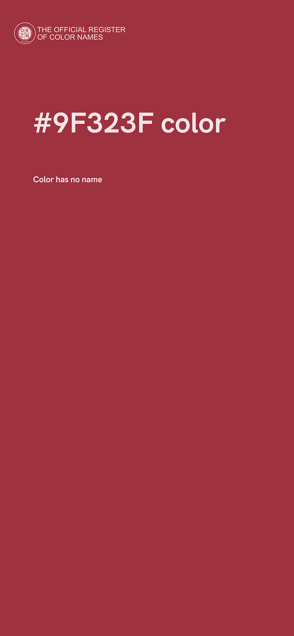 #9F323F color image