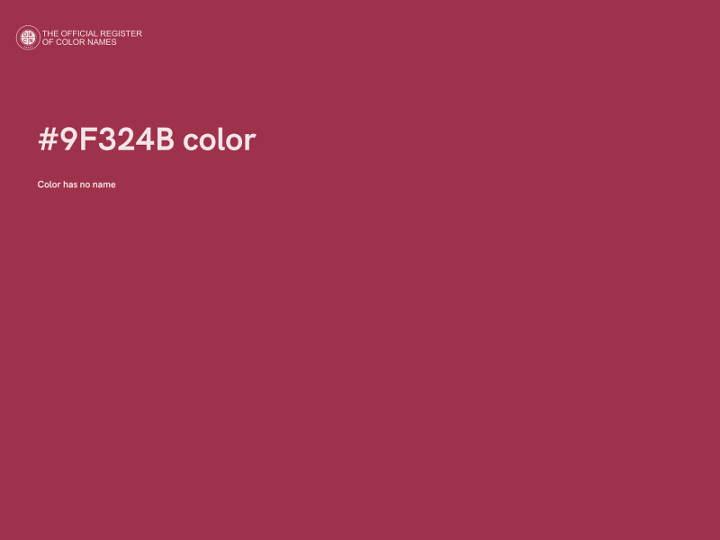 #9F324B color image