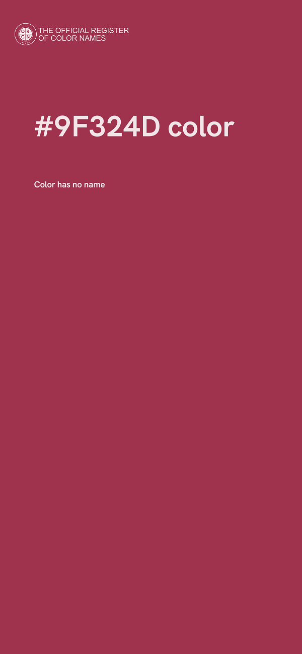 #9F324D color image