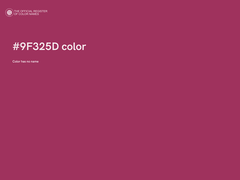 #9F325D color image