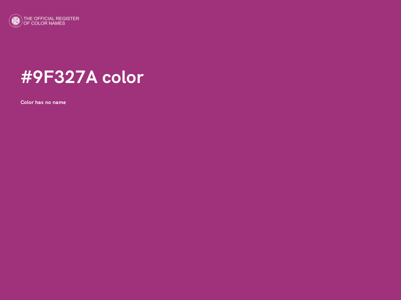 #9F327A color image
