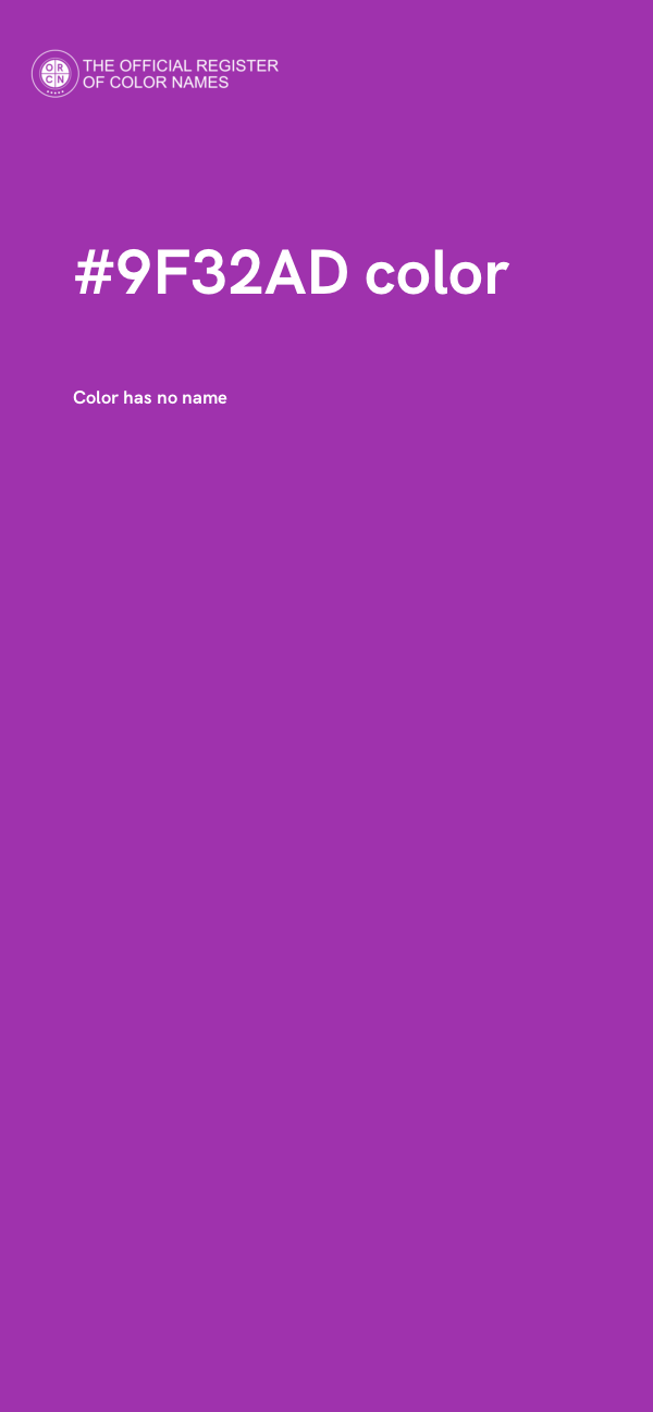 #9F32AD color image