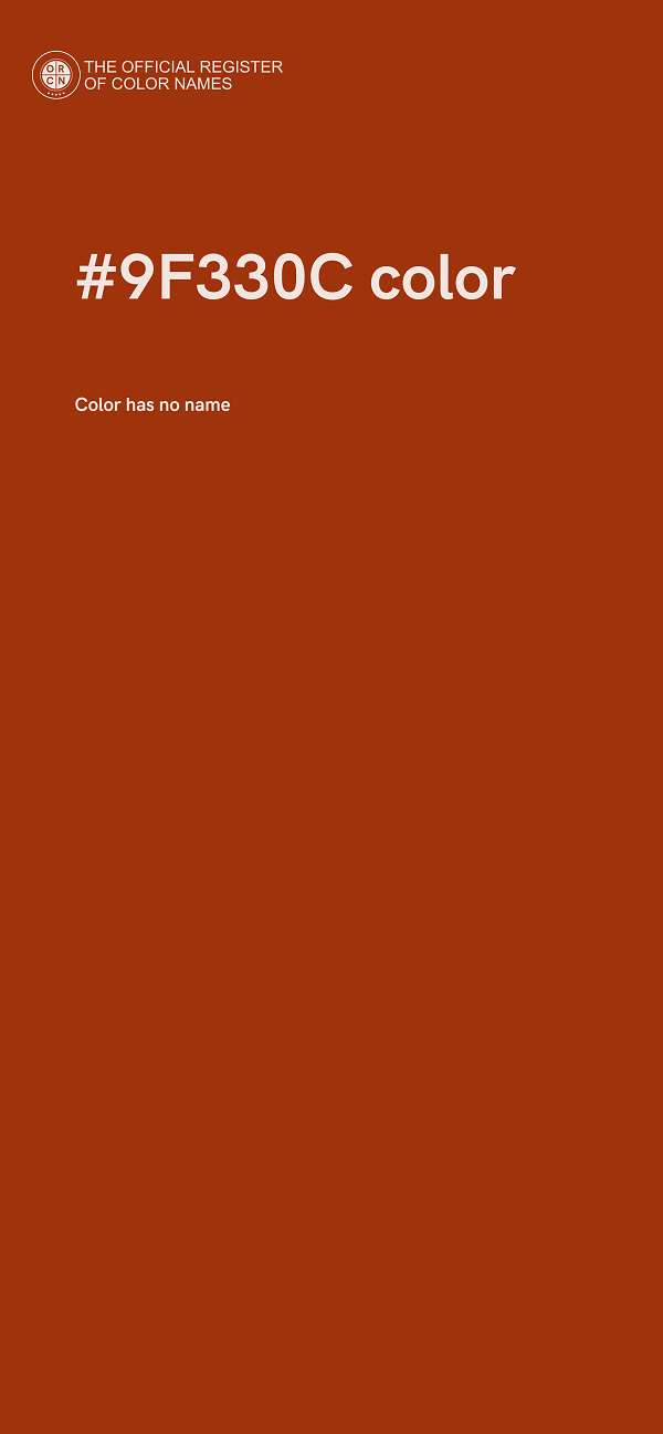 #9F330C color image